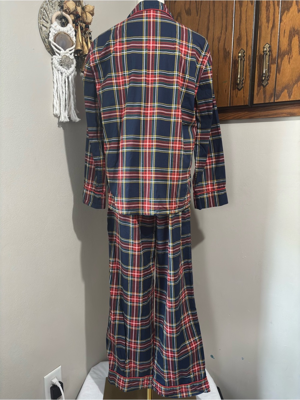 J. Crew Stewart Tartan Plaid Pajama Set Size XS 100% Cotton PJ - Picture 5 of 11